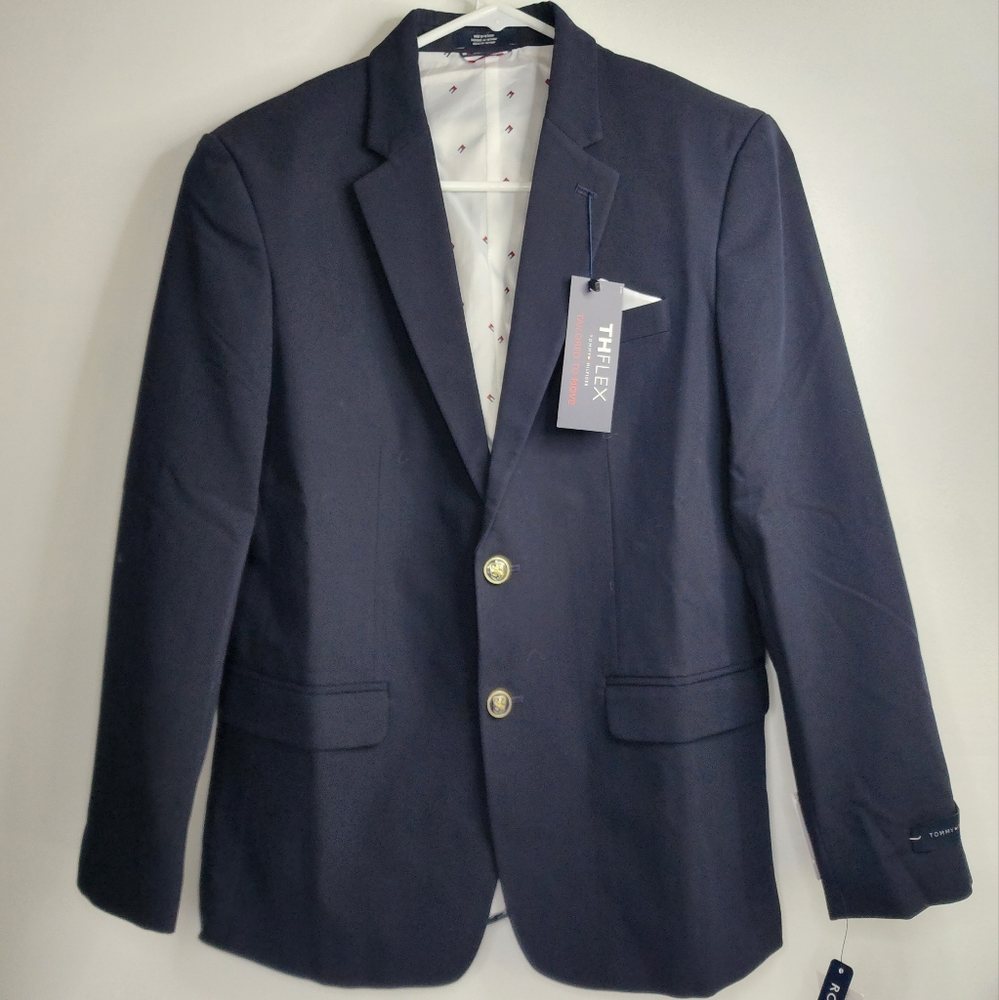 TOMMY HILFIGER Boys Blue Suit Jacket/Blazer. NWT.
